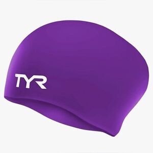 TYR Long Hair Silicone Cap 510 Purple